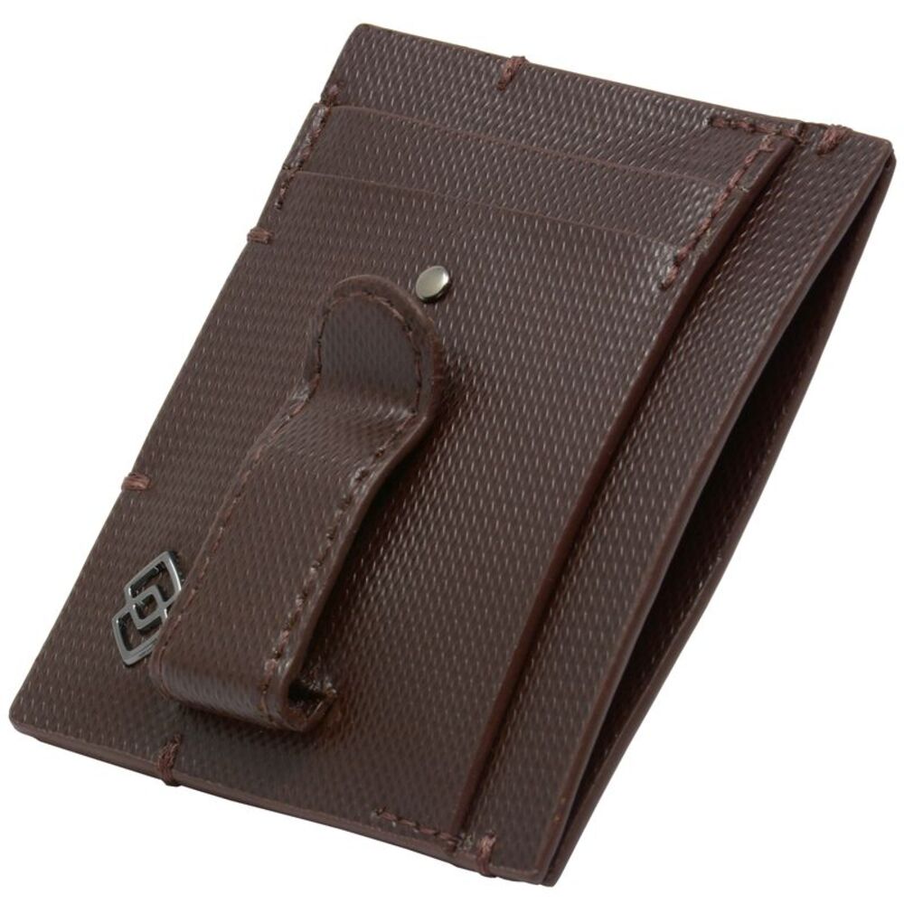 Alpine Swiss Double Diamond Mens RFID Money Clip Minimalist Front Pocket Wallet - Picture 4 of 5